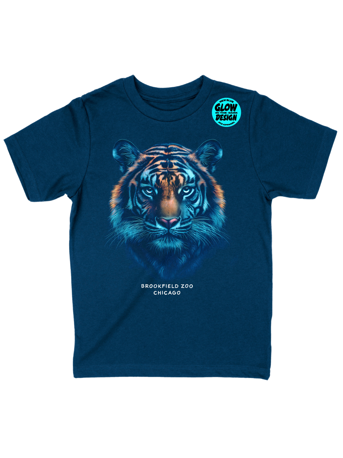 YOUTH MARINE GLOW IN THE DARK TIGER T-SHIRT