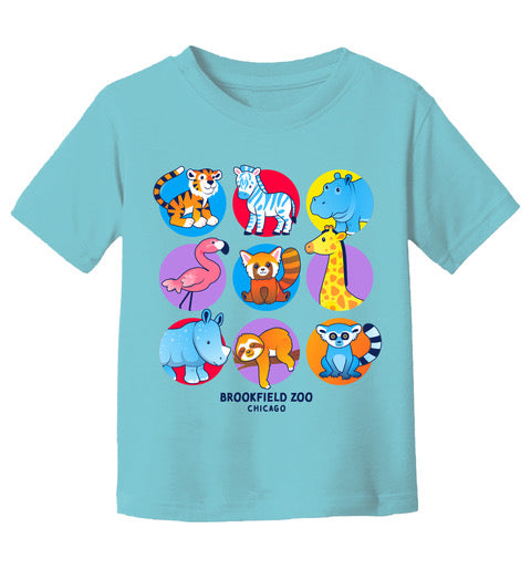 CIRCLES OF ANIMALS TODDLER T-SHIRT