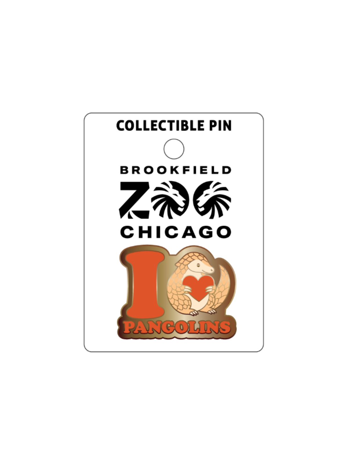 BROOKFIELD ZOO PANGOLIN PIN
