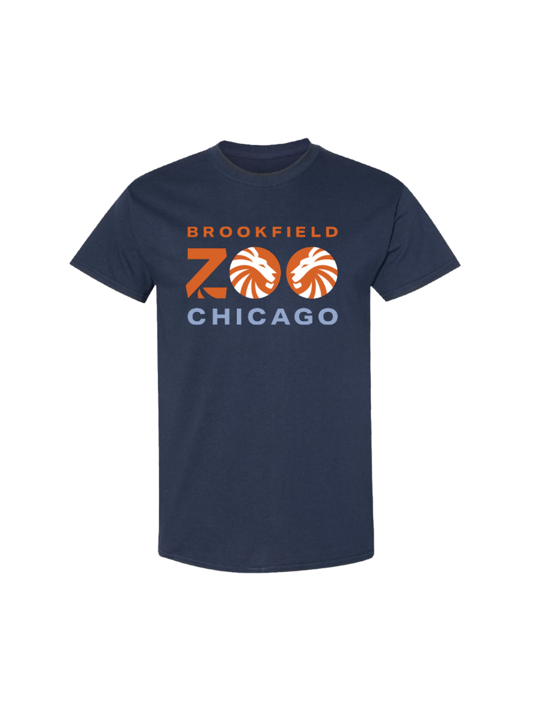 ADULT BROOKFIELD ZOO LOGO T-SHIRT IN NAVY