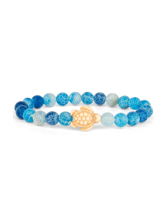 FAHLO JOURNEY SEA TURTLE IN AQUA BRACELET