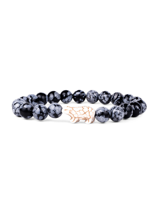 FAHLO VENTURE POLAR BEAR IN PAPILLA STONE BRACELET