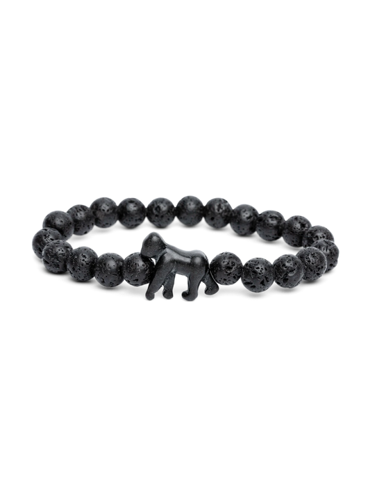 FAHLO TRAVERSE GORILLA IN LAVA BLACK BRACELET