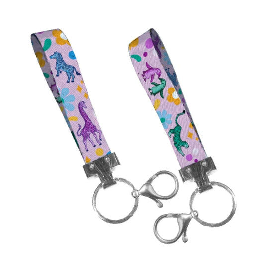 Floral Keychain Wristlet