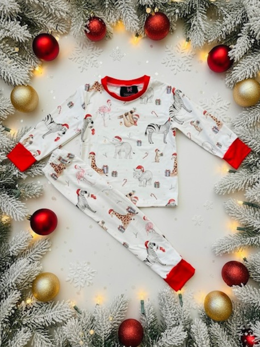 TODDLER HOLIDAY ANIMALS LOUNGE PJS