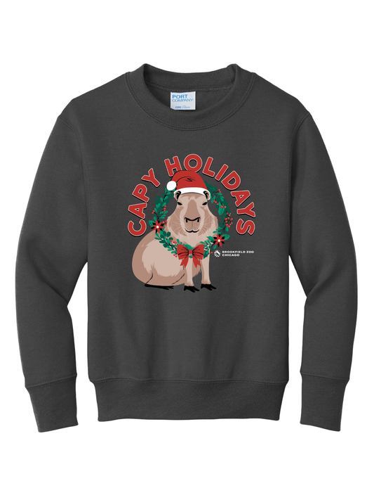 BROOKFIELD ZOO HOLIDAYS CAPYBARA YOUTH CREWNECK