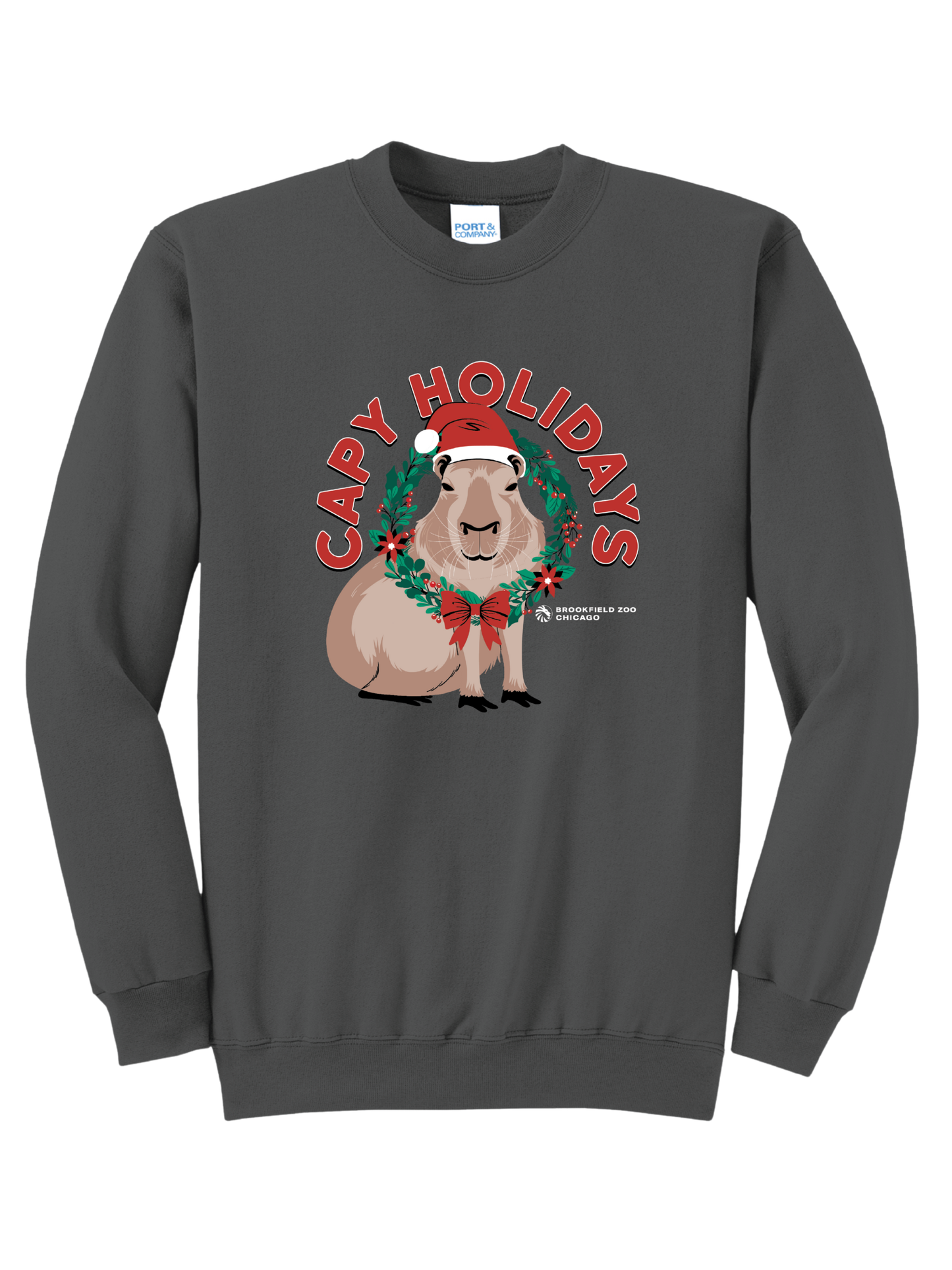 BROOKFIELD ZOO HOLIDAYS CAPYBARA ADULT CREWNECK