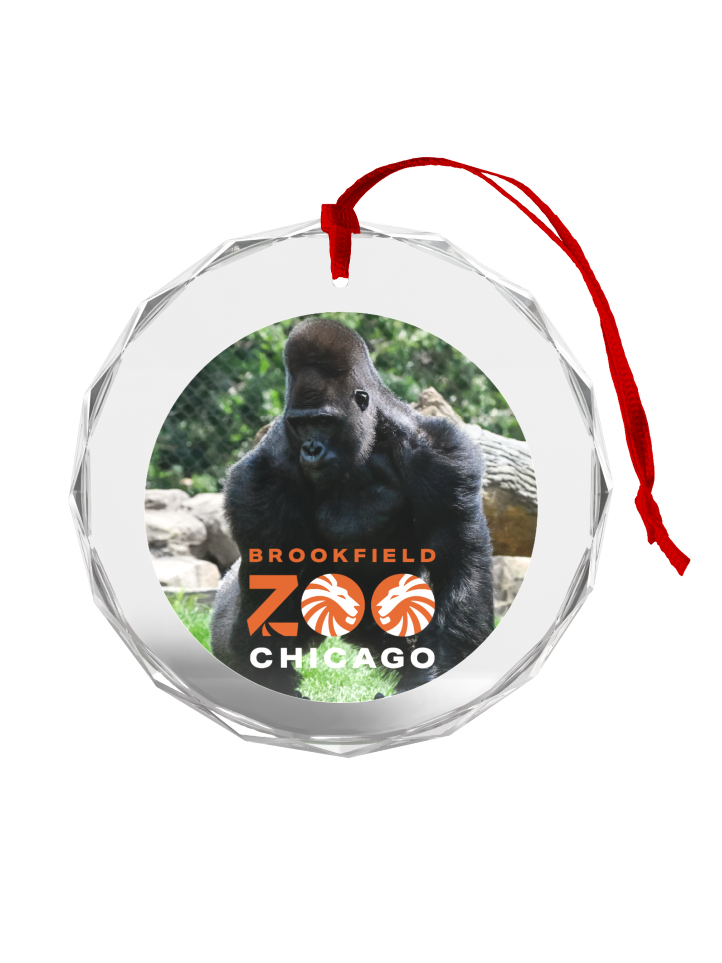 GORILLA "BARNEY" GLASS ORNAMENT