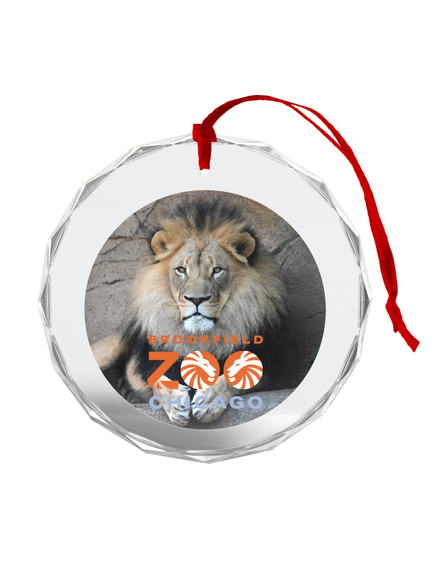 LION "TITUS" GLASS ORNAMENT
