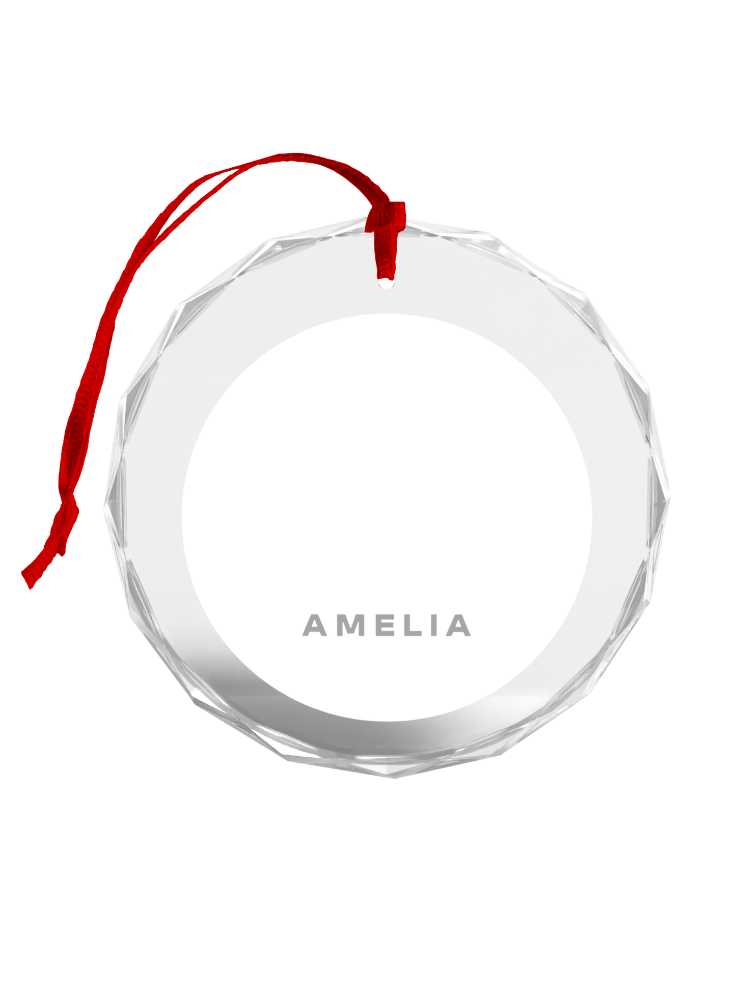 POLAR BEAR "AMELIA" GLASS ORNAMENT