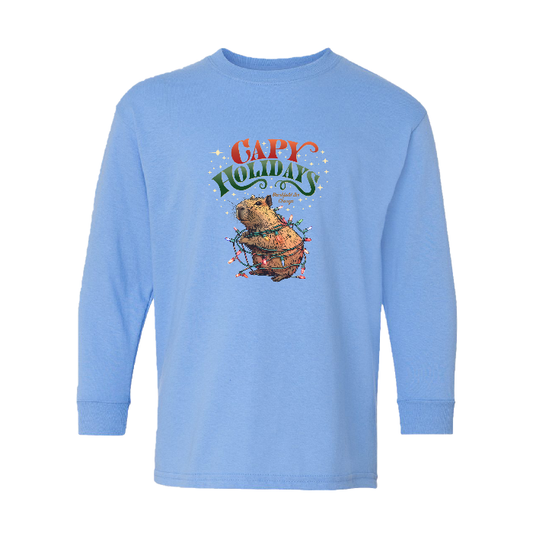 CAPY HOLIDAYS YOUTH LONG SLEEVE SHIRT