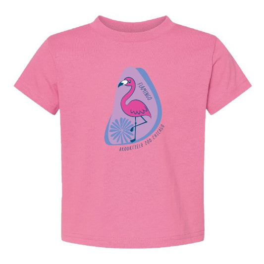 F FOR FLAMINGO TODDLER T-SHIRT